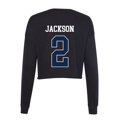 Butler - NCAA Men's Basketball : Jalen Jackson - Women's Cropped Crew Fleece-1