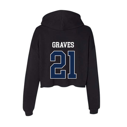 Butler - NCAA Softball : Kendall Graves - Women's Crop Fleece Hoodie-1