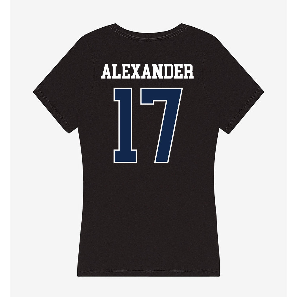 BU - NCAA Softball : Makena Alexander - Women's V-Neck T-Shirt-1