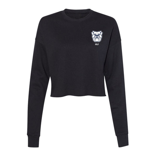 BU - NCAA Women's Golf : Kelli Scheck - Women's Cropped Crew Fleece-0