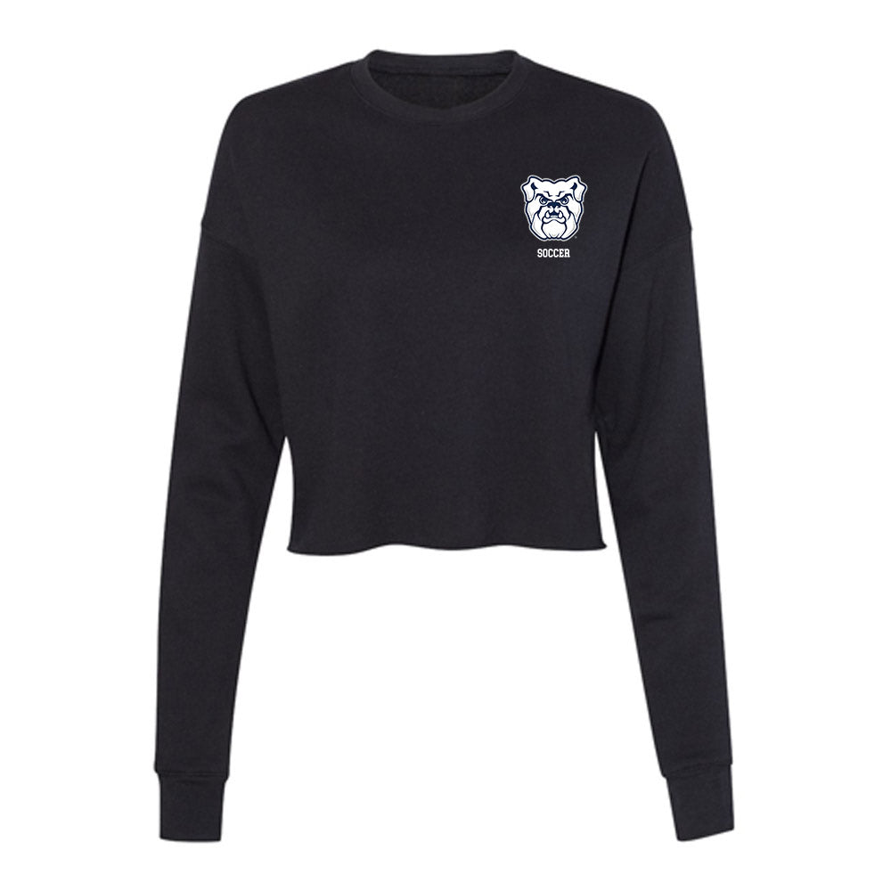BU - NCAA Men's Soccer : Jose Luna - Women's Cropped Crew Fleece-0