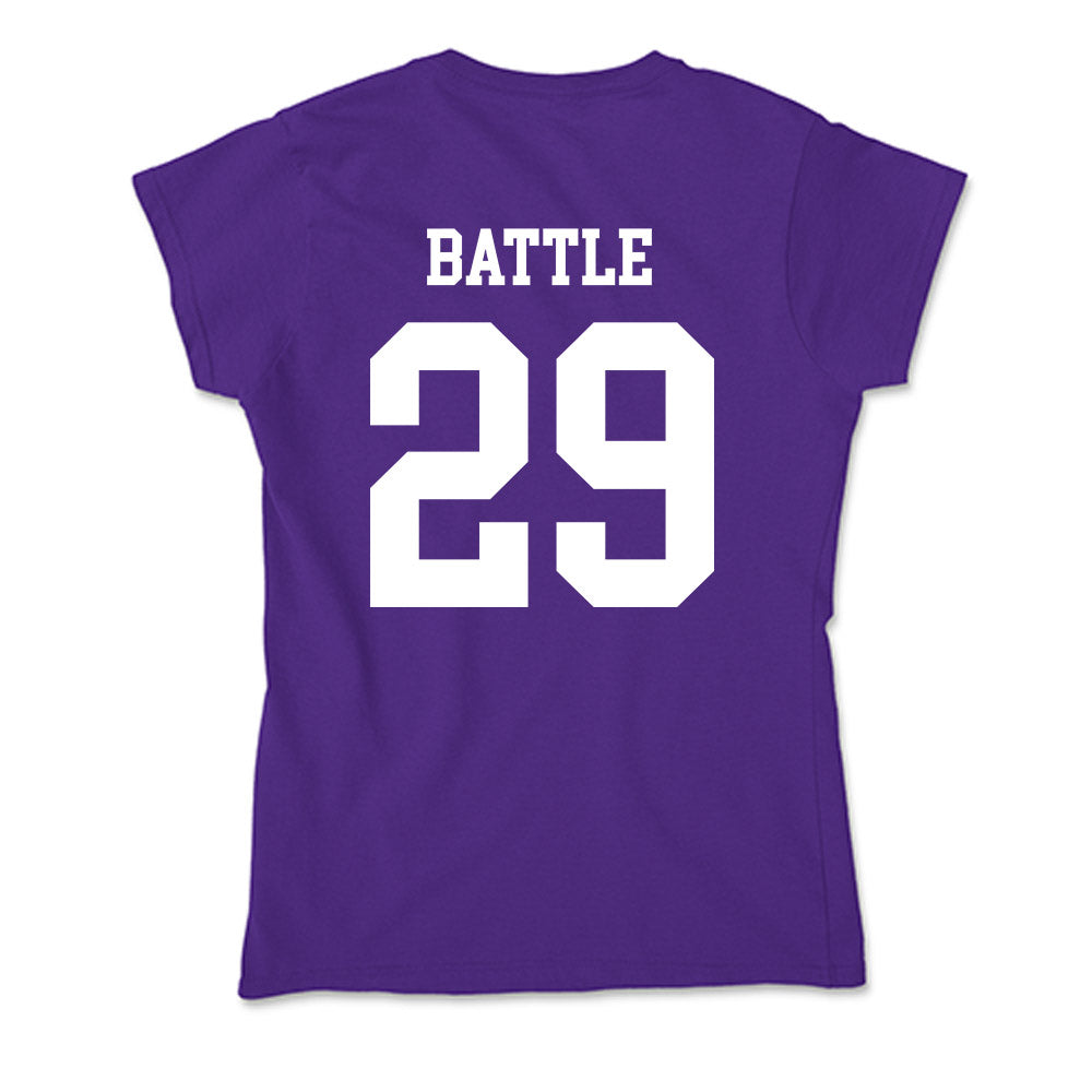 North Alabama - NCAA Baseball : justin battle - Soft Style Women’s T-Shirt-1