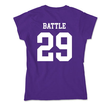 North Alabama - NCAA Baseball : justin battle - Soft Style Women’s T-Shirt-1