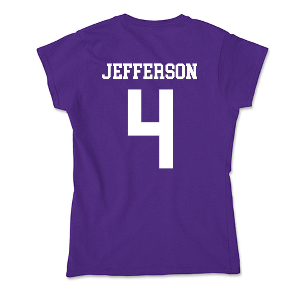 North Alabama - NCAA Men's Basketball : Canin Jefferson - Soft Style Women’s T-Shirt-1