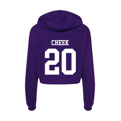 North Alabama - NCAA Baseball : Jackson Cheek - Women's Crop Fleece Hoodie-1