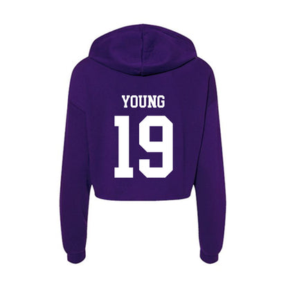 North Alabama - NCAA Baseball : Reese Young - Women's Crop Fleece Hoodie-1