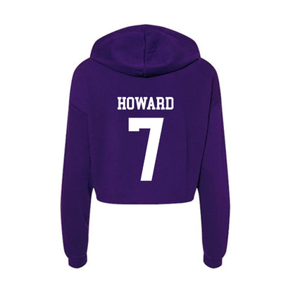 North Alabama - NCAA Baseball : Carson Howard - Women's Crop Fleece Hoodie-1