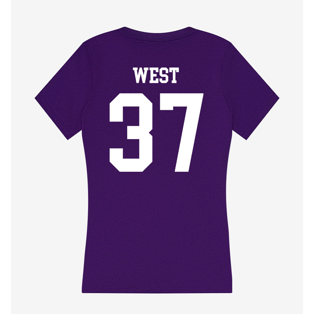 North Alabama - NCAA Baseball : Ryan West - Women's V-Neck T-Shirt-1