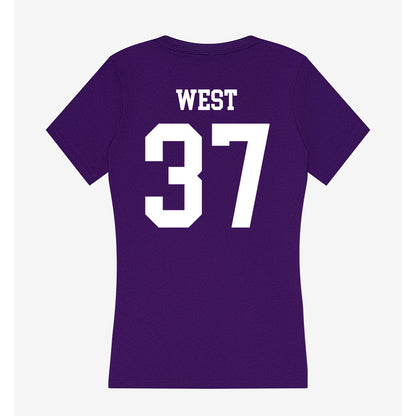 North Alabama - NCAA Baseball : Ryan West - Women's V-Neck T-Shirt-1