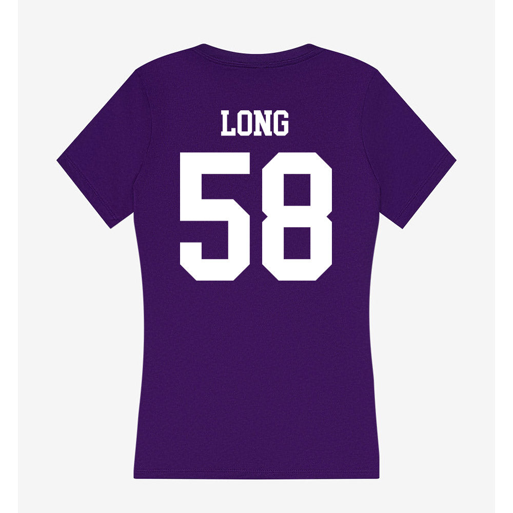 North Alabama - NCAA Football : Eli Long - Women's V-Neck T-Shirt-1