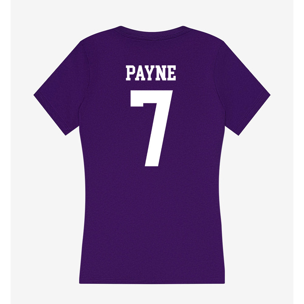 North Alabama - NCAA Football : Jamari Payne - Women's V-Neck T-Shirt-1