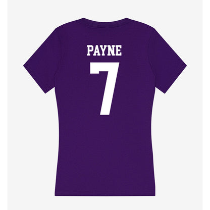 North Alabama - NCAA Football : Jamari Payne - Women's V-Neck T-Shirt-1