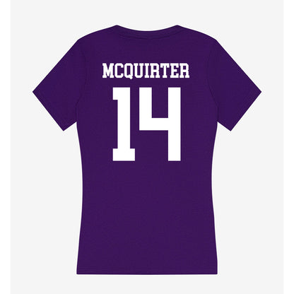 North Alabama - NCAA Women's Volleyball : Paris McQuirter - Women's V-Neck T-Shirt-1