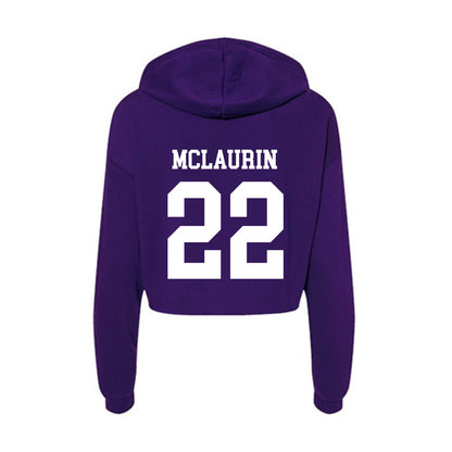 North Alabama - NCAA Beach Volleyball : Marti Mclaurin - Women's Crop Fleece Hoodie-1