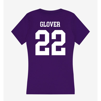 North Alabama - NCAA Football : Leo Glover - Women's V-Neck T-Shirt-1