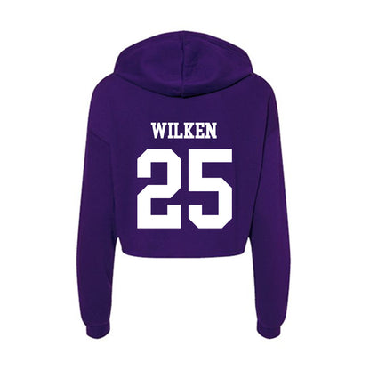 North Alabama - NCAA Softball : Alivia Wilken - Women's Crop Fleece Hoodie-1