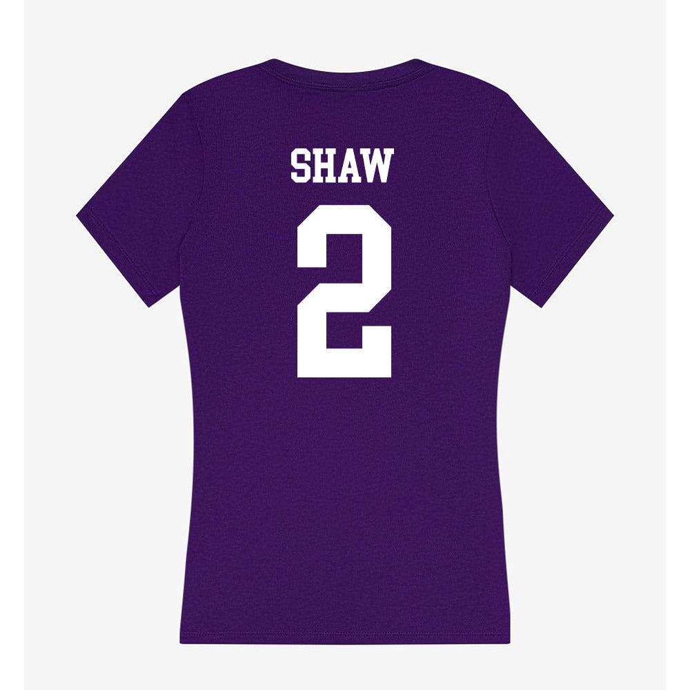 North Alabama - NCAA Softball : Natalie Shaw - Women's V-Neck T-Shirt-1
