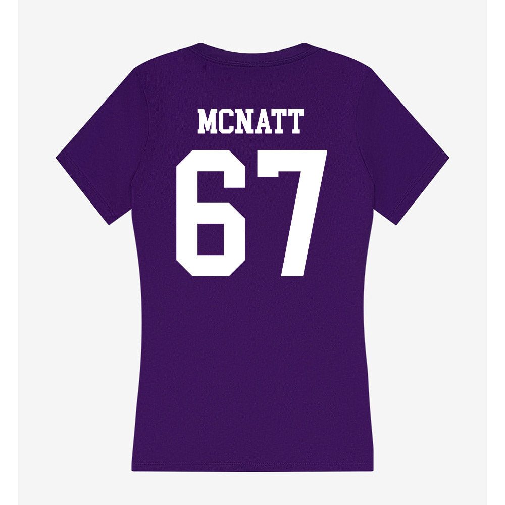 North Alabama - NCAA Football : Shane McNatt - Women's V-Neck T-Shirt-1