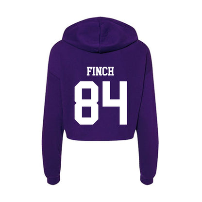 North Alabama - NCAA Football : Omareon Finch - Women's Crop Fleece Hoodie-1