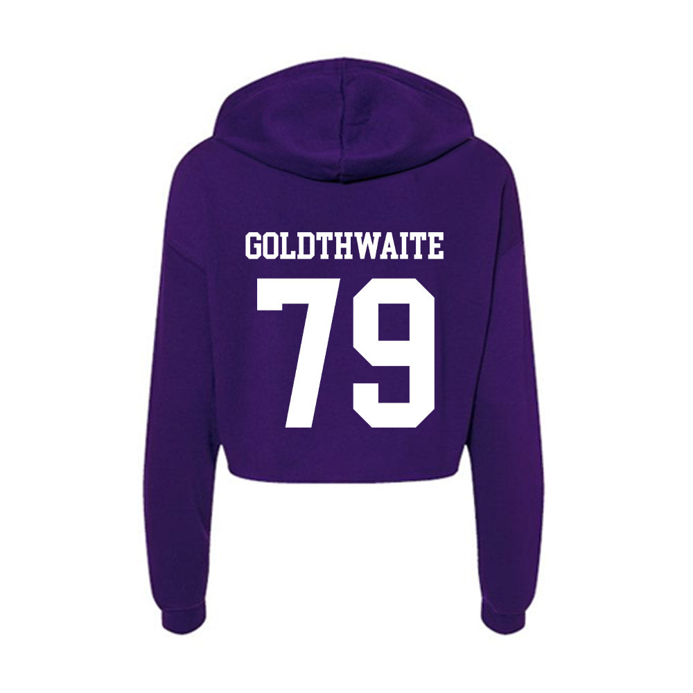 North Alabama - NCAA Football : Raykwon Goldthwaite - Women's Crop Fleece Hoodie-1