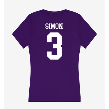 North Alabama - NCAA Softball : Emily Simon - Women's V-Neck T-Shirt-1