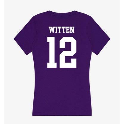 North Alabama - NCAA Women's Soccer : Abby Witten - Women's V-Neck T-Shirt-1