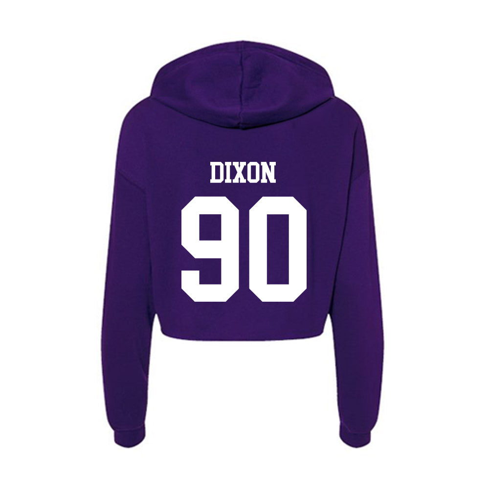 North Alabama - NCAA Football : Zacchaeus Dixon - Women's Crop Fleece Hoodie-1