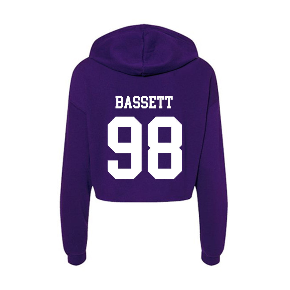 North Alabama - NCAA Football : Lance Bassett - Women's Crop Fleece Hoodie-1