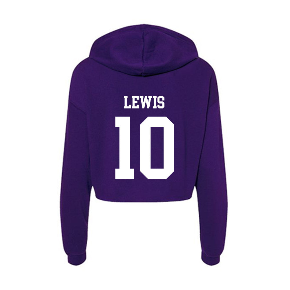 North Alabama - NCAA Beach Volleyball : Sarah Larkin Lewis - Women's Crop Fleece Hoodie-1