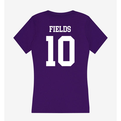 North Alabama - NCAA Football : KJ fields - Women's V-Neck T-Shirt-1