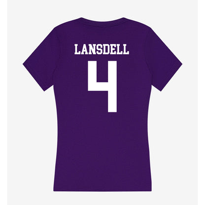 North Alabama - NCAA Football : Rush Lansdell - Women's V-Neck T-Shirt-1