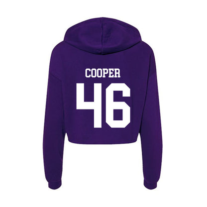 North Alabama - NCAA Football : Joshua Cooper - Women's Crop Fleece Hoodie-1