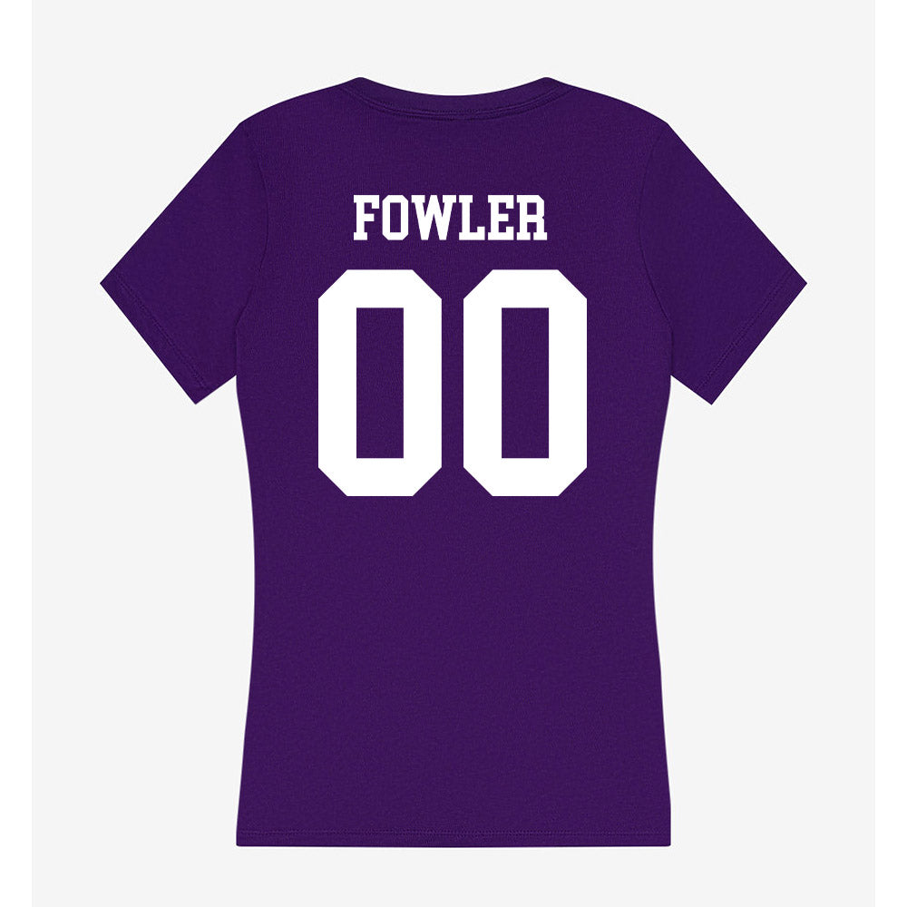 North Alabama - NCAA Football : Drake Fowler - Women's V-Neck T-Shirt-1