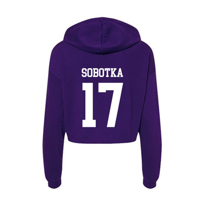 North Alabama - NCAA Women's Soccer : Charlotte Sobotka - Women's Crop Fleece Hoodie-1
