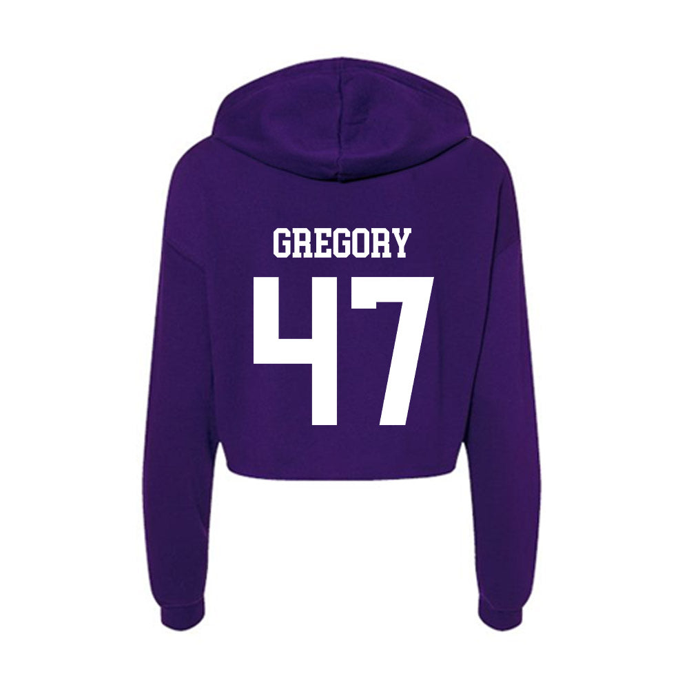 North Alabama - NCAA Softball : grace gregory - Women's Crop Fleece Hoodie-1