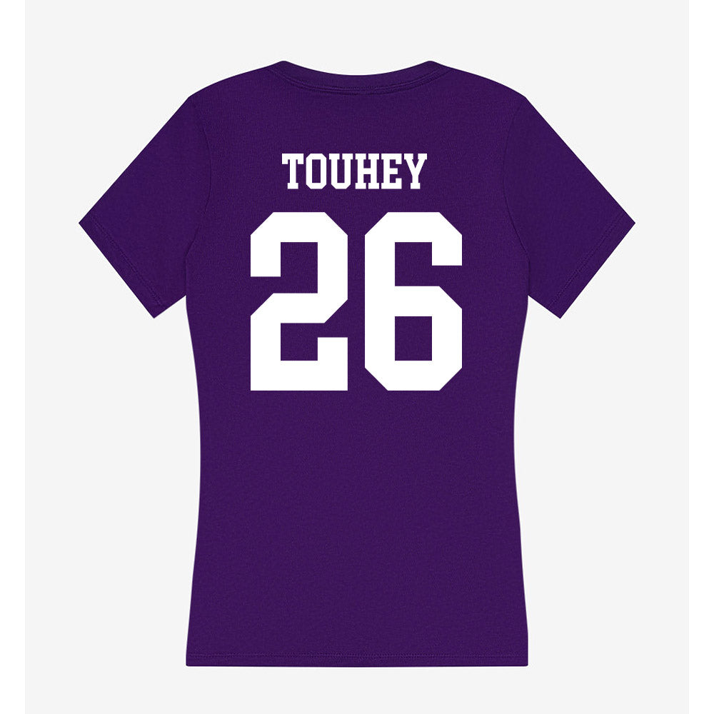 North Alabama - NCAA Baseball : Jordan Touhey - Women's V-Neck T-Shirt-1