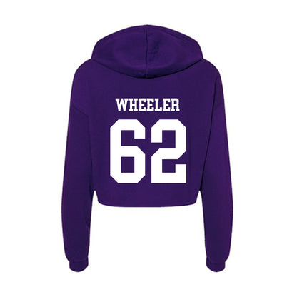 North Alabama - NCAA Football : Carson Wheeler - Women's Crop Fleece Hoodie-1