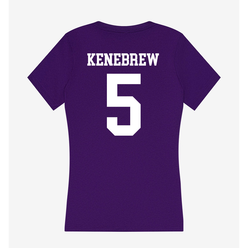 North Alabama - NCAA Football : Takairee Kenebrew - Women's V-Neck T-Shirt-1