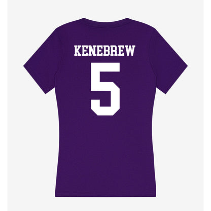 North Alabama - NCAA Football : Takairee Kenebrew - Women's V-Neck T-Shirt-1