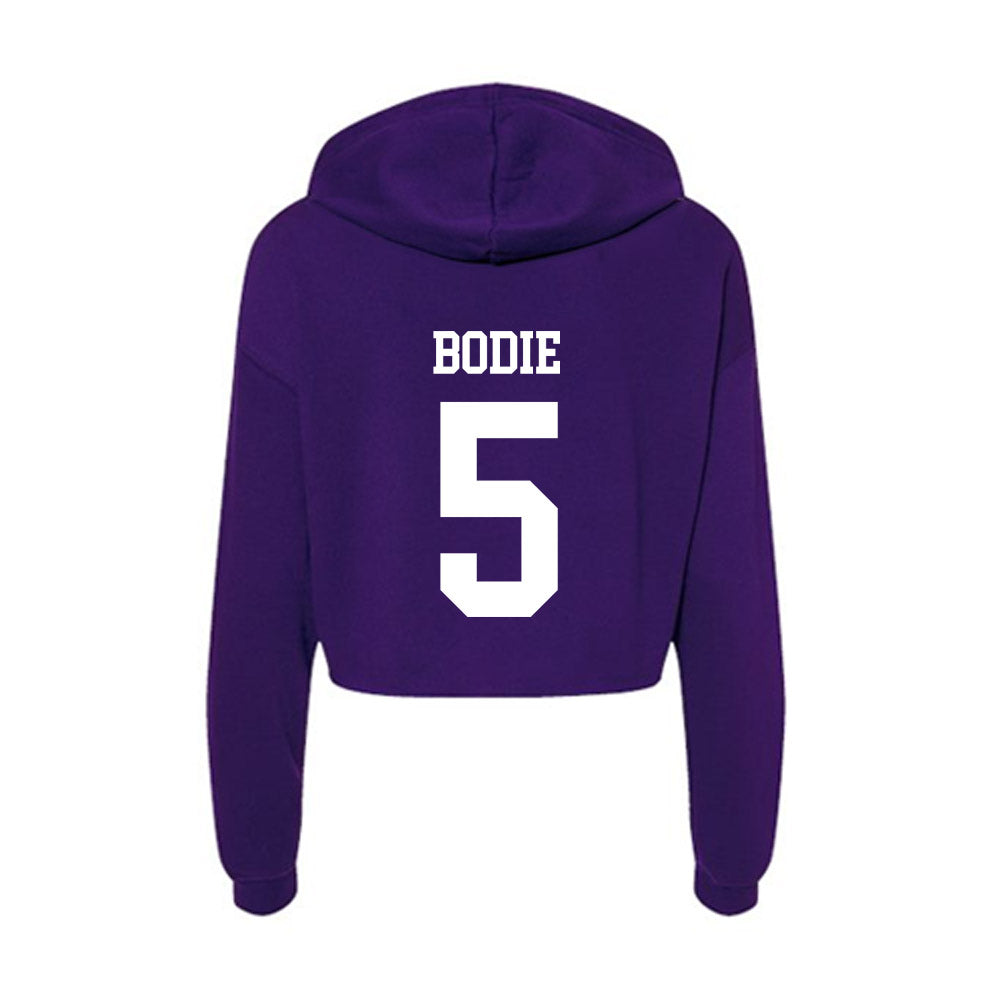 North Alabama - NCAA Men's Basketball : Kedar Bodie - Women's Crop Fleece Hoodie-1