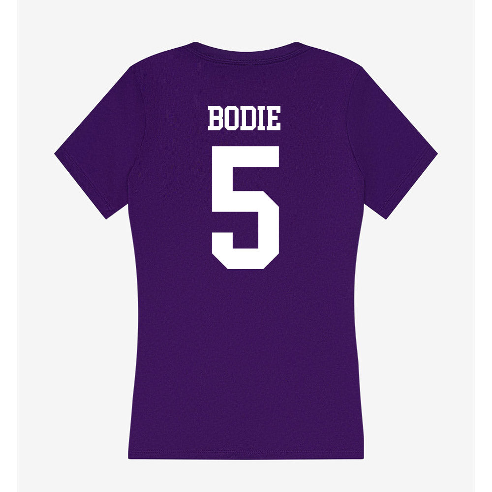 North Alabama - NCAA Men's Basketball : Kedar Bodie - Women's V-Neck T-Shirt-1