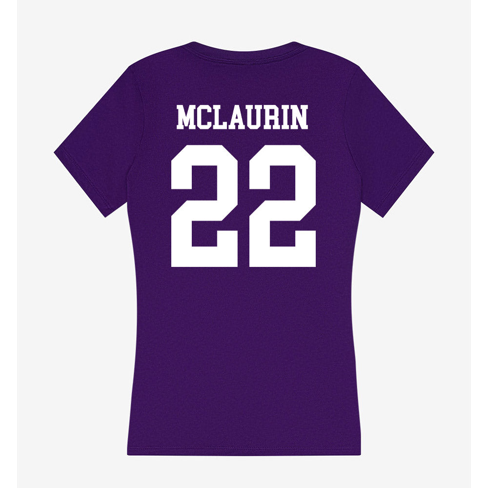 North Alabama - NCAA Beach Volleyball : Marti Mclaurin - Women's V-Neck T-Shirt-1