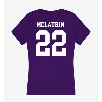 North Alabama - NCAA Beach Volleyball : Marti Mclaurin - Women's V-Neck T-Shirt-1