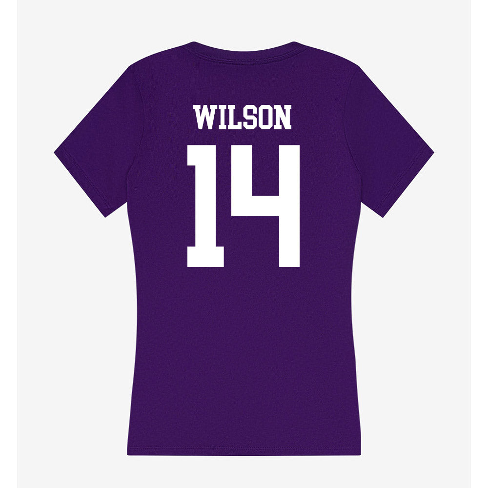 North Alabama - NCAA Baseball : Alex Wilson - Women's V-Neck T-Shirt-1