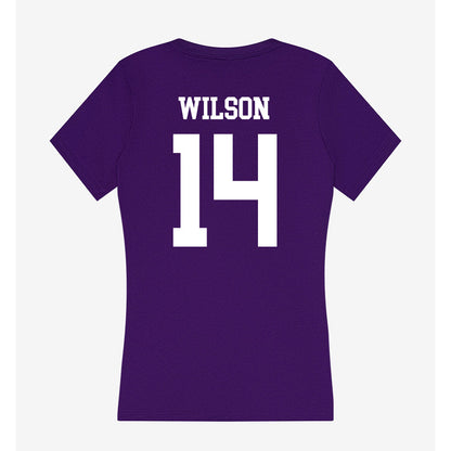 North Alabama - NCAA Baseball : Alex Wilson - Women's V-Neck T-Shirt-1