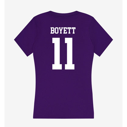 North Alabama - NCAA Softball : ryleigh boyett - Women's V-Neck T-Shirt-1