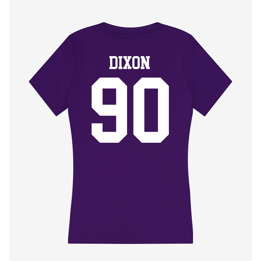 North Alabama - NCAA Football : Zacchaeus Dixon - Women's V-Neck T-Shirt-1