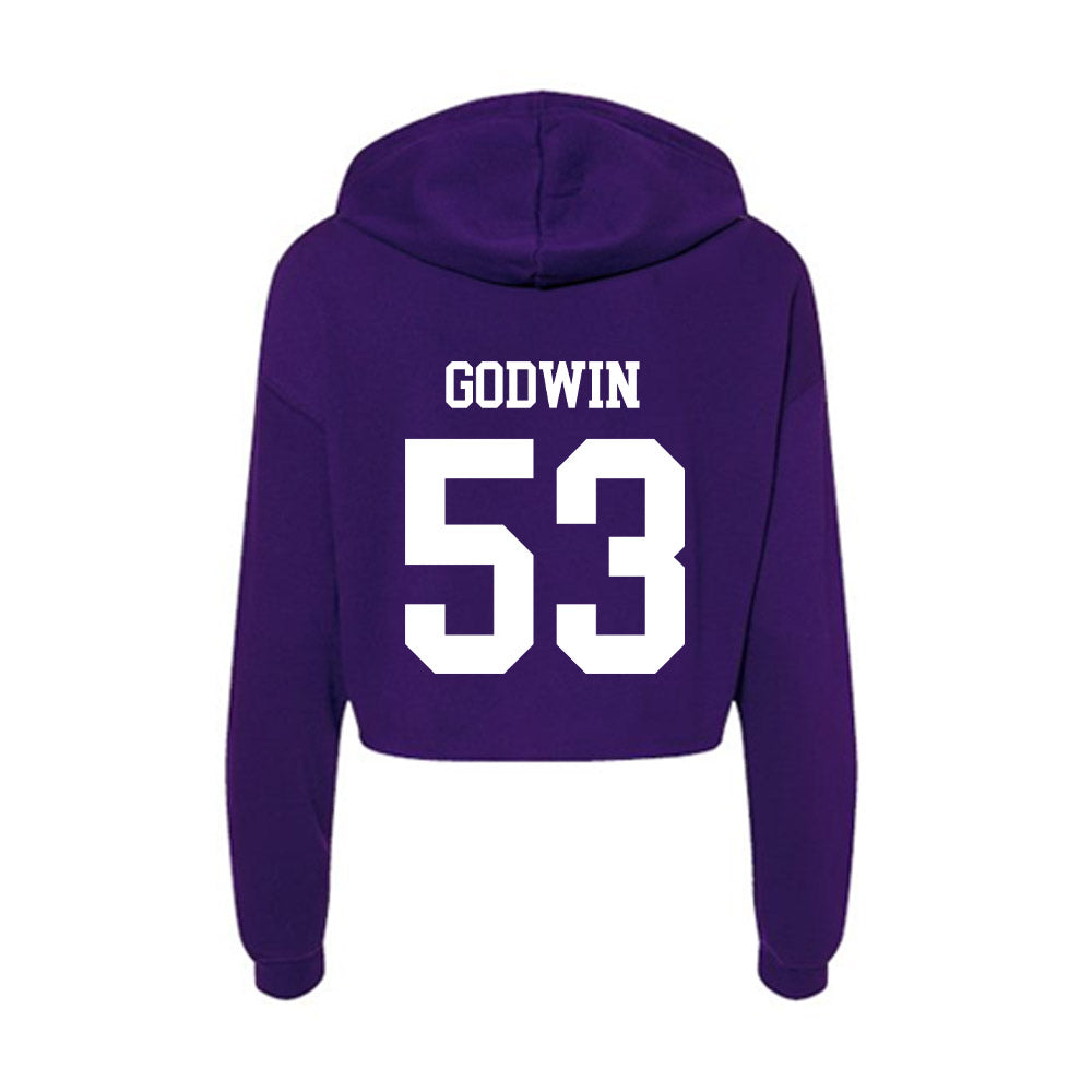 North Alabama - NCAA Football : Evan Godwin - Women's Crop Fleece Hoodie-1