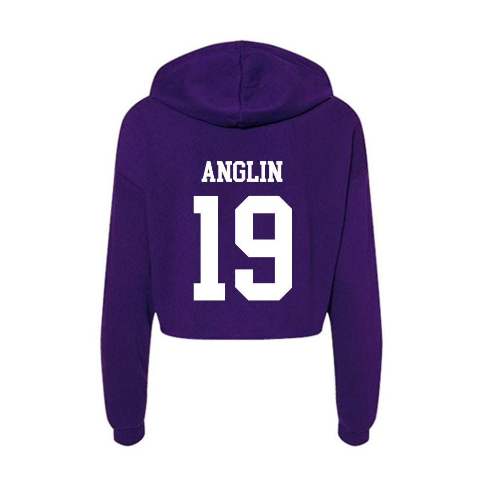 North Alabama - NCAA Football : Josh Anglin - Women's Crop Fleece Hoodie-1