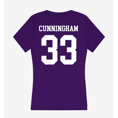 North Alabama - NCAA Football : Ethan Cunningham - Women's V-Neck T-Shirt-1